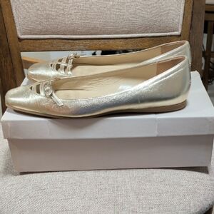 Jimmy Choo Shimmering Silver Loafers